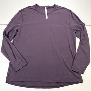 Lululemon Shirt Men’s XXL Color Eggplant Relaxed Fit Training Soft Pima Cotton
